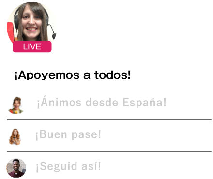 ¡Ánimos desde España!